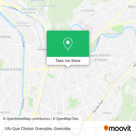 Ufc-Que Choisir Grenoble map