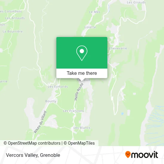 Vercors Valley map
