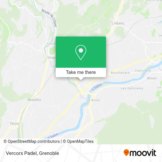 Vercors Padel map