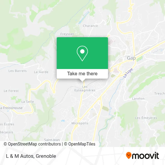 L & M Autos map