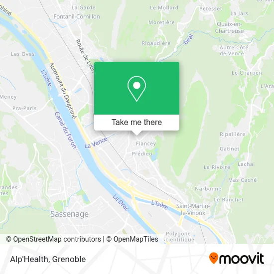 Alp'Health map