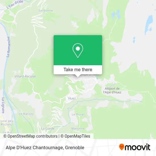 Alpe D'Huez Chantournage map