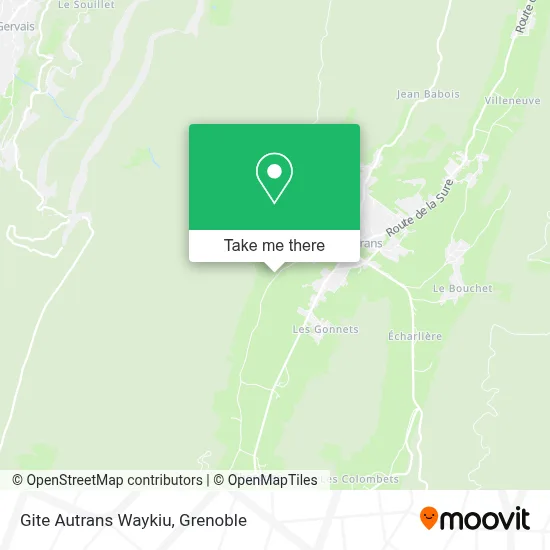 Gite Autrans Waykiu map