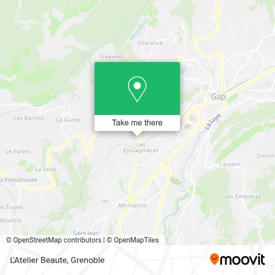 L'Atelier Beaute map