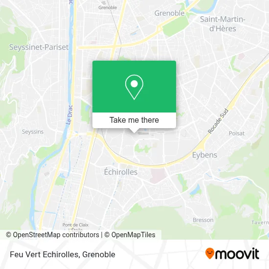 Feu Vert Echirolles map