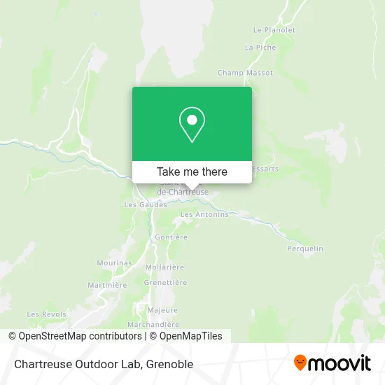 Chartreuse Outdoor Lab map