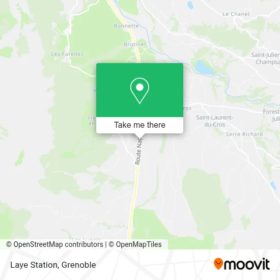 Laye Station map
