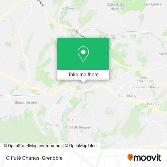 C-Futé Chanas map