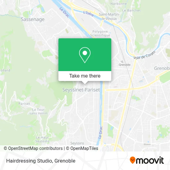 Studio Coiffure map