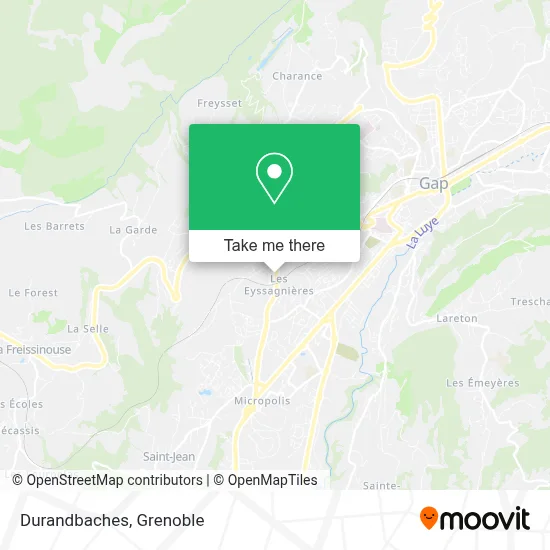 Durandbaches map