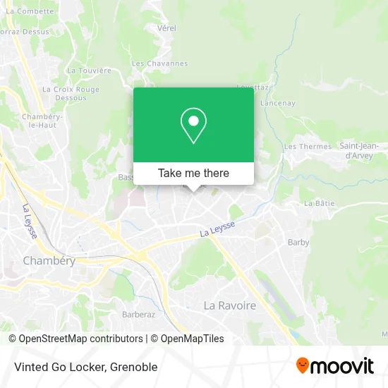 Vinted Go Locker map