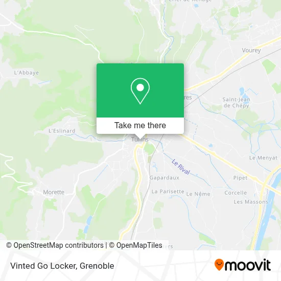 Vinted Go Locker map