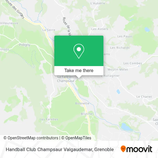 Handball Club Champsaur Valgaudemar map