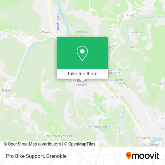 Pro Bike Support map