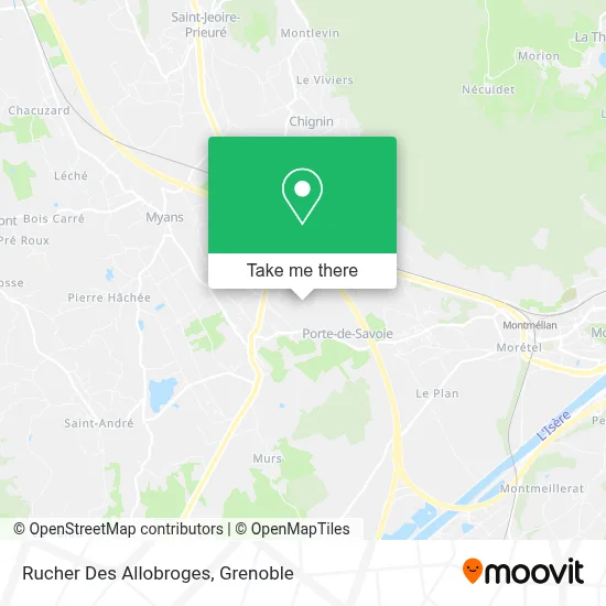 Rucher Des Allobroges map