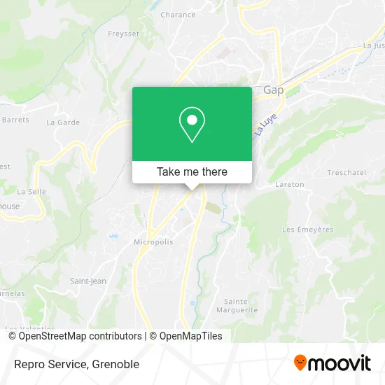 Repro Service map