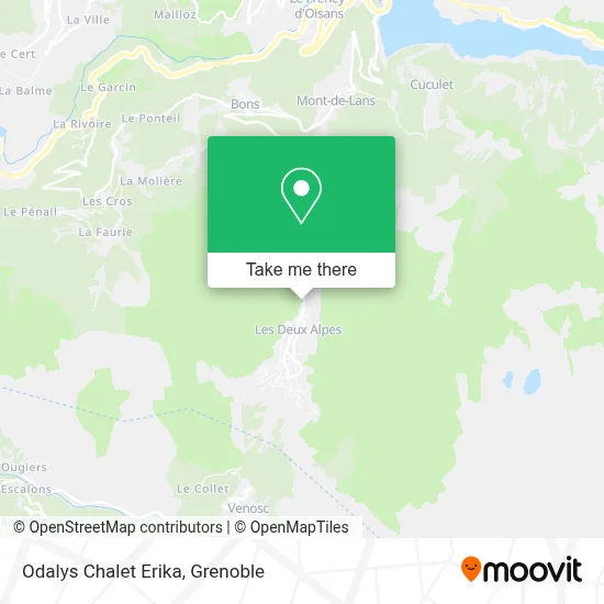 Odalys Chalet Erika map