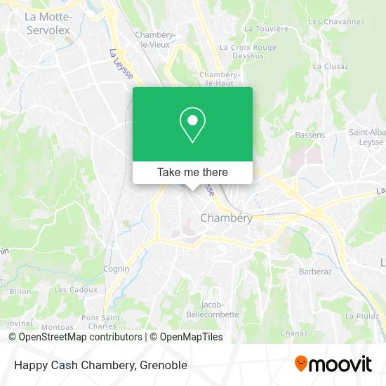 Happy Cash Chambery map