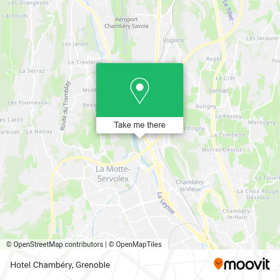 Hotel Chambéry map