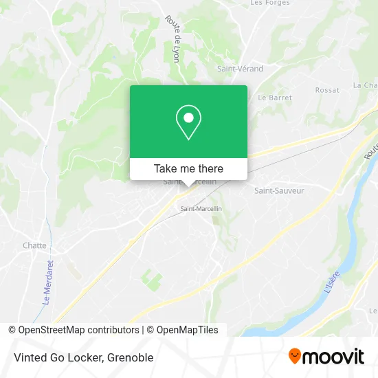 Vinted Go Locker map