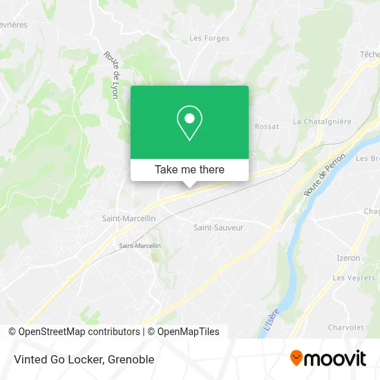 Vinted Go Locker map