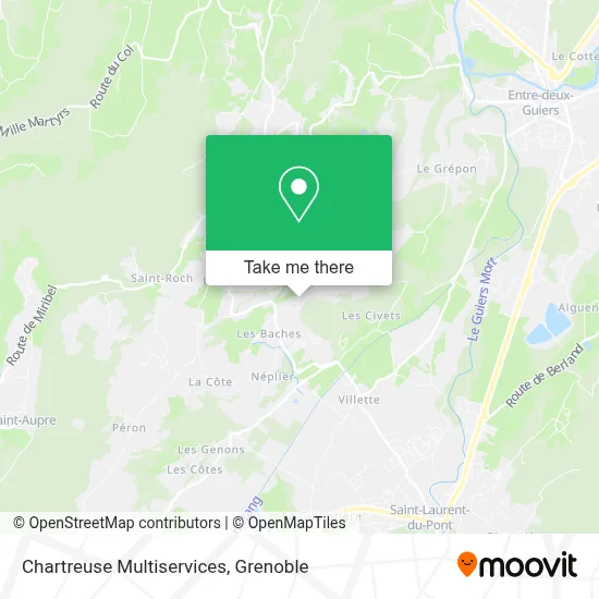 Chartreuse Multiservices map