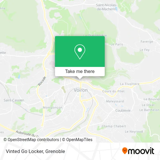 Vinted Go Locker map