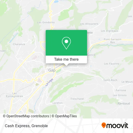 Cash Express map