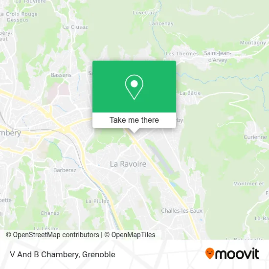 V And B Chambery map