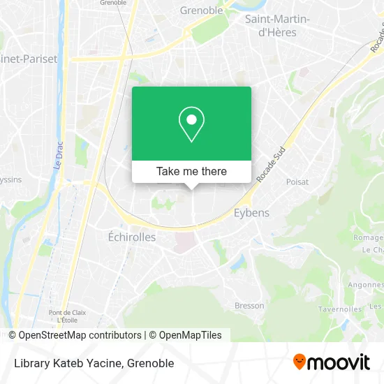 Library Kateb Yacine map