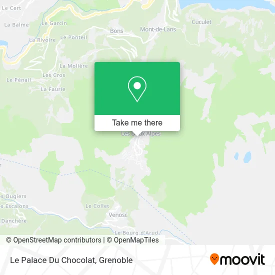 Le Palace Du Chocolat map