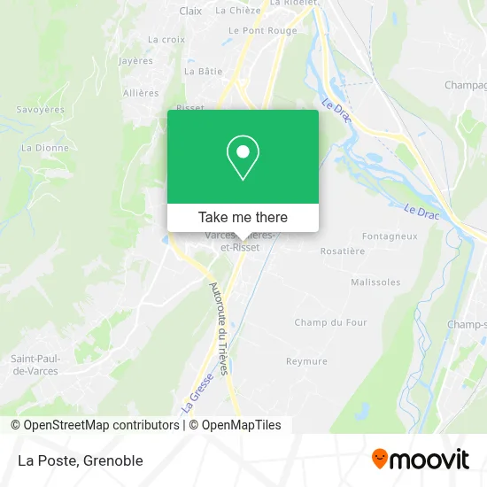 La Poste map