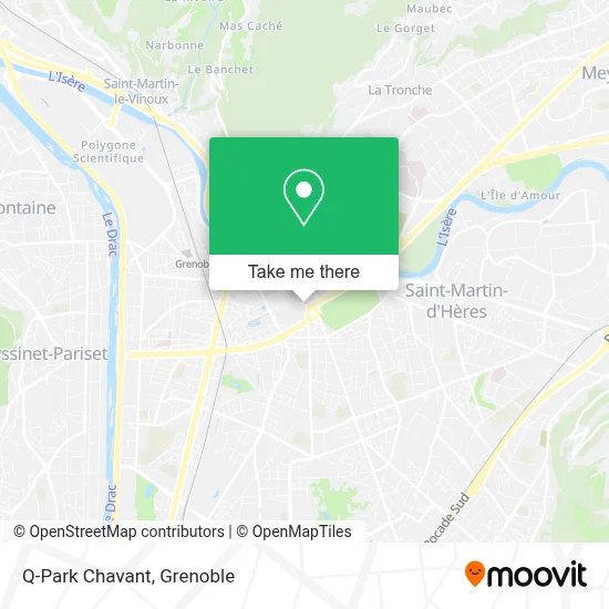 Q-Park Chavant map