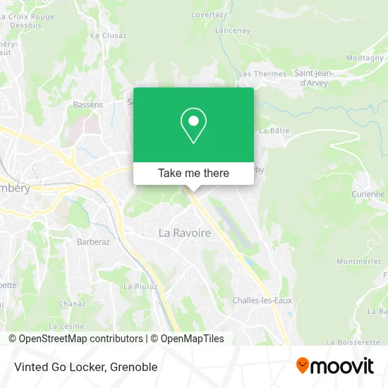 Vinted Go Locker map