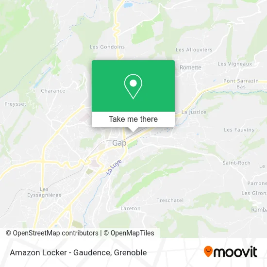 Amazon Locker - Gaudence map