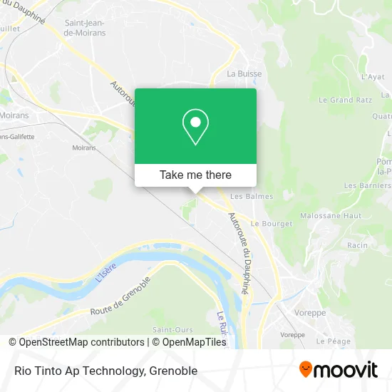 Rio Tinto Ap Technology map