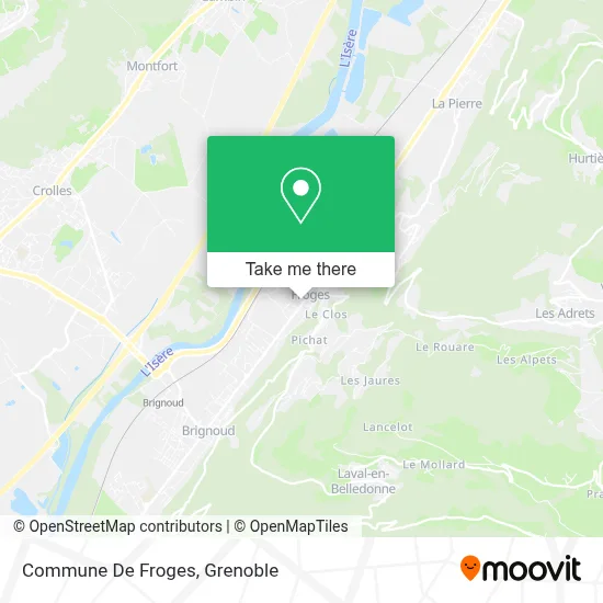 Commune De Froges map