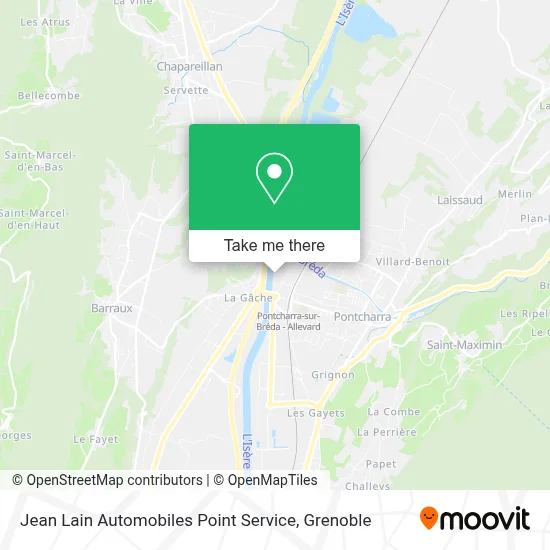 Jean Lain Automobiles Point Service map