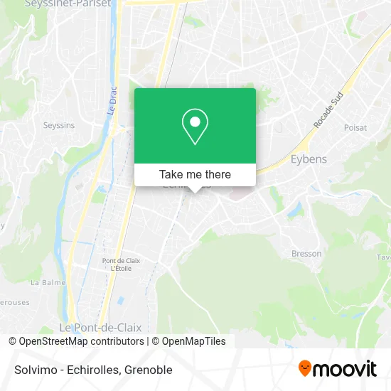 Solvimo - Echirolles map