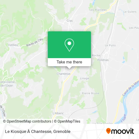 Le Kiosque À Chantesse map
