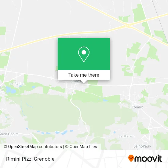 Mapa Rimini Pizz