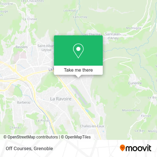 Off Courses map
