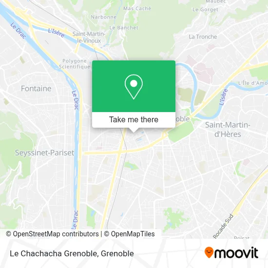 Le Chachacha Grenoble map