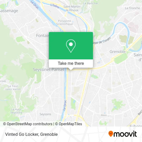 Vinted Go Locker map