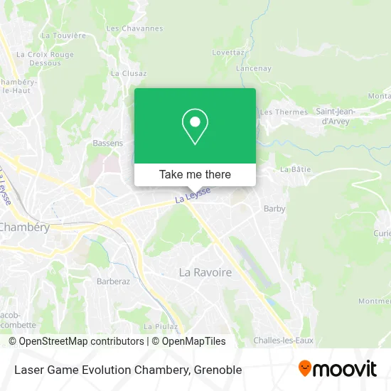 Laser Game Evolution Chambery map