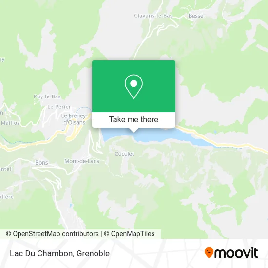 Lac Du Chambon map