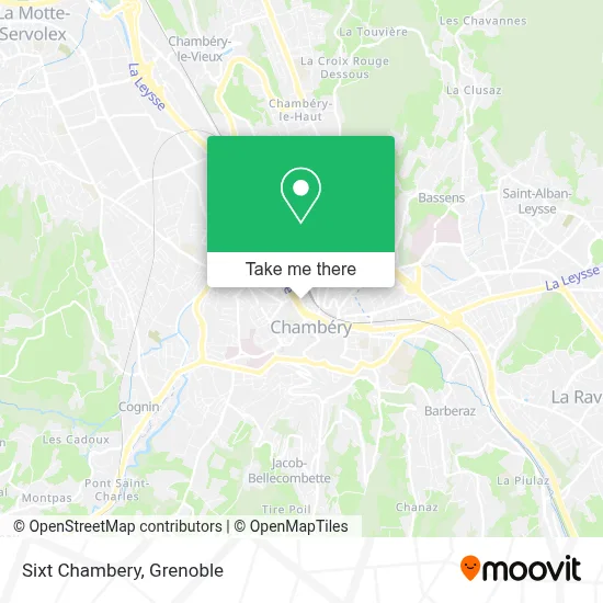 Sixt Chambery map