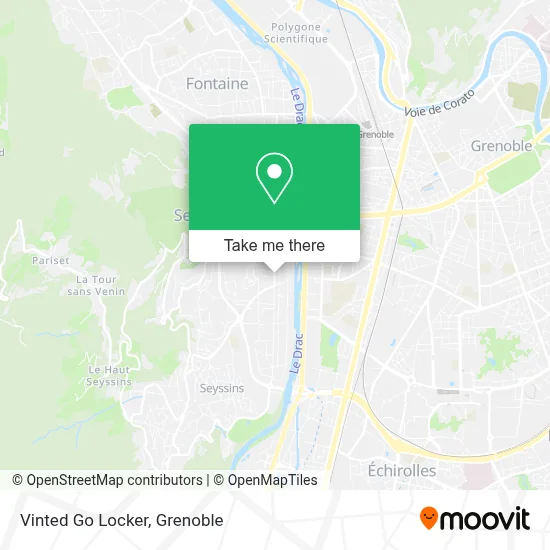 Vinted Go Locker map