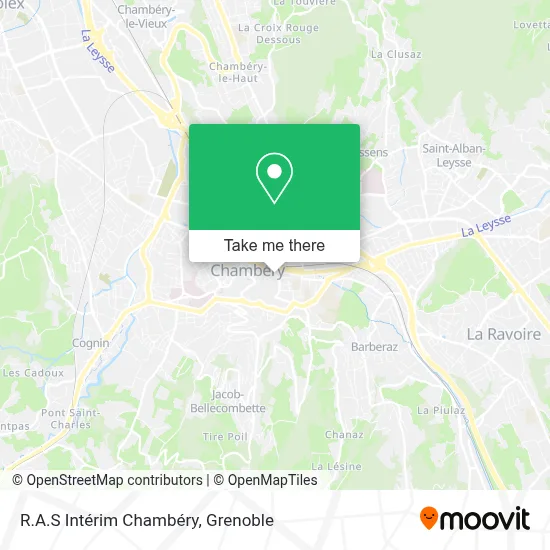 R.A.S Intérim Chambéry map