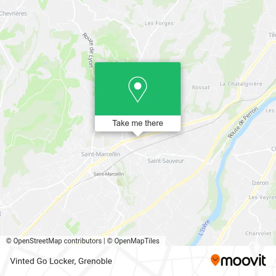Vinted Go Locker map